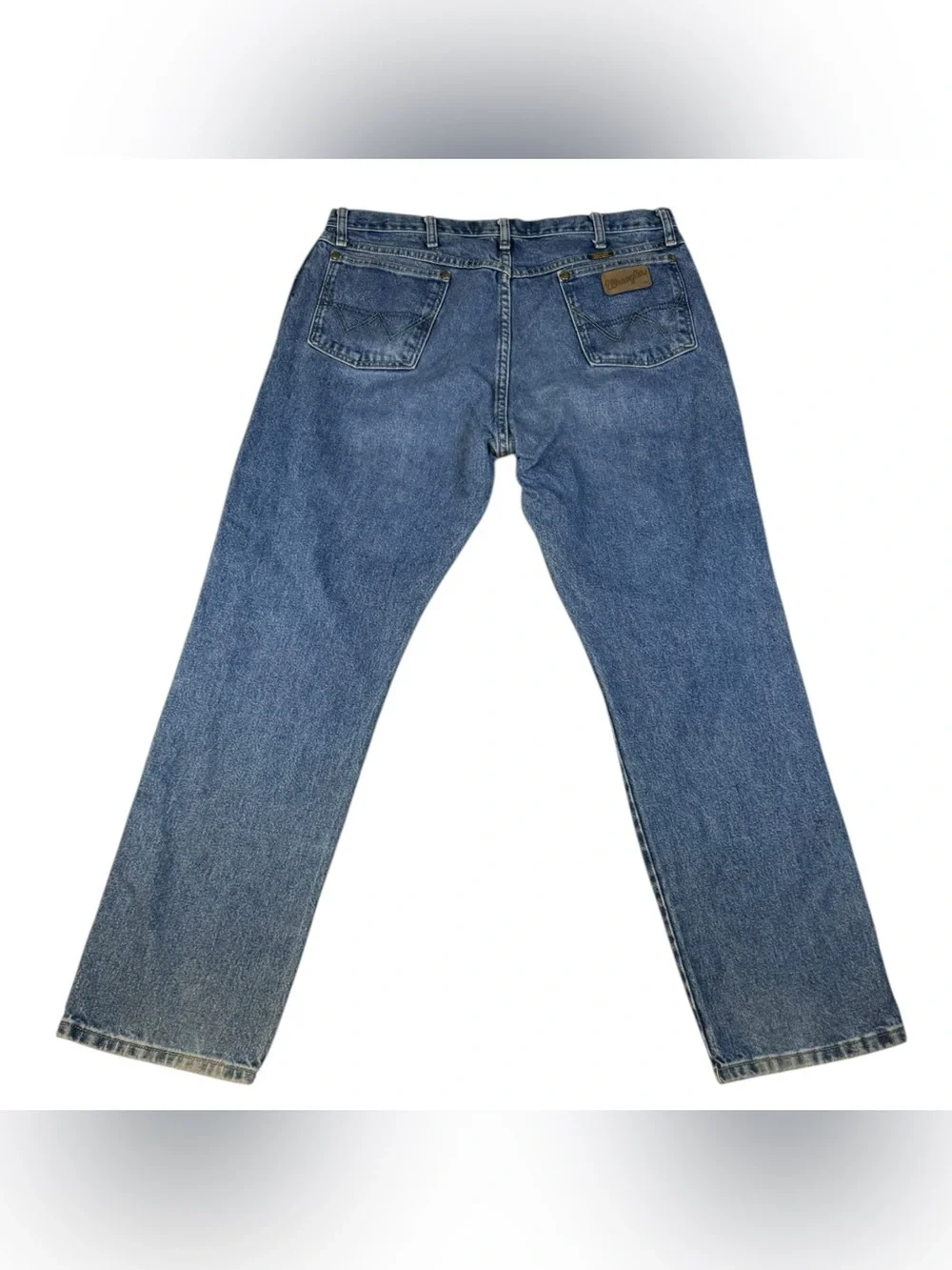 Wrangler George Strait Jeans Mens 38x32 Blue Denim Straight Leg Cowboy Western